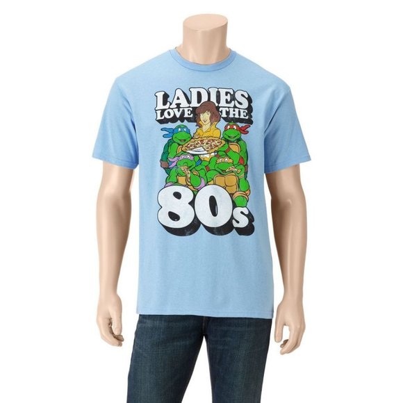 NWT Size Small Ladies Love the 80s Teenage Mutant Ninja Turtles Shirt - Picture 1 of 3